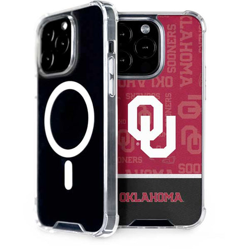 University of Oklahoma Split Jersey iPhone 15 Pro MagSafe Case